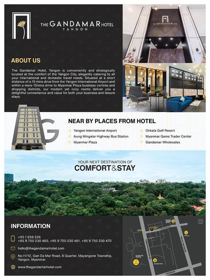The Gandamar Hotel , Yangon Eksteriør bilde